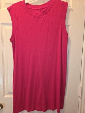 a new day Hot Pink Sleeveless Tank Dress